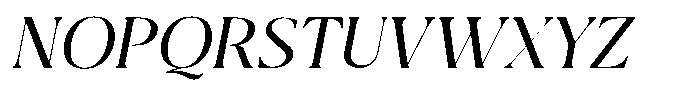 Qlaxe Serif Medium Italic Font UPPERCASE