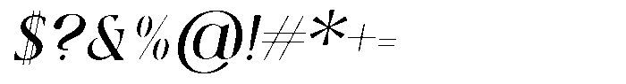 Qlaxe Serif Semi Bold Italic Font OTHER CHARS