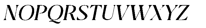 Qlaxe Serif Semi Bold Italic Font UPPERCASE
