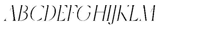 Qlaxe Serif Thin Italic Font UPPERCASE