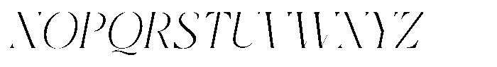 Qlaxe Serif Thin Italic Font UPPERCASE