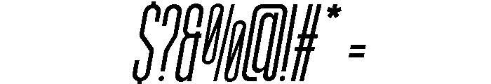 Qolians Slant Font OTHER CHARS
