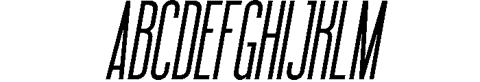 Qolians Slant Font UPPERCASE
