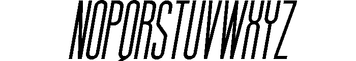 Qolians Slant Font UPPERCASE