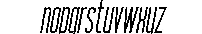 Qolians Slant Font LOWERCASE