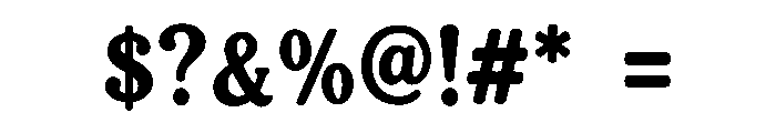 Qontra Groovy Font OTHER CHARS