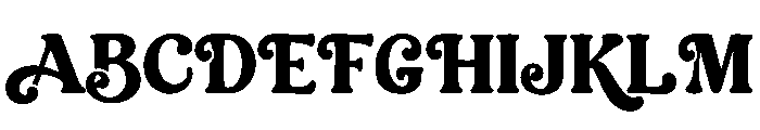 Qontra Groovy Font UPPERCASE