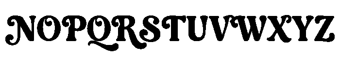 Qontra Groovy Font UPPERCASE