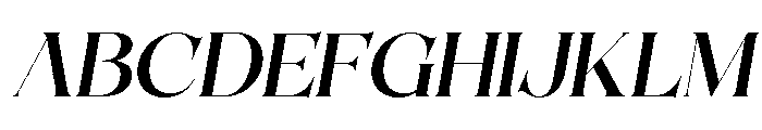 Qorvella Italic Font UPPERCASE