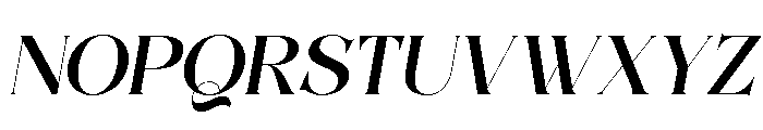 Qorvella Italic Font UPPERCASE