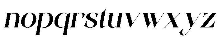 Qorvella Italic Font LOWERCASE