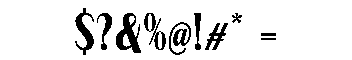 Qorvyn Condensed Font OTHER CHARS