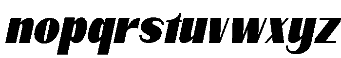 Qorvyn ExtBd Cond Ita Font LOWERCASE