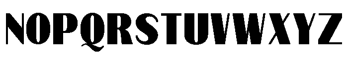 Qorvyn Extra Bold Condensed Font UPPERCASE