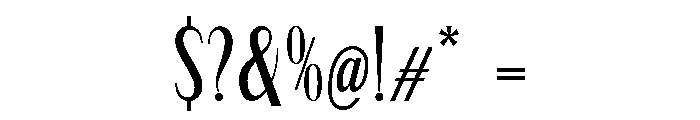 Qorvyn Extra Light Condensed Font OTHER CHARS