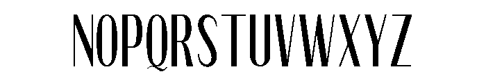 Qorvyn Extra Light Condensed Font UPPERCASE
