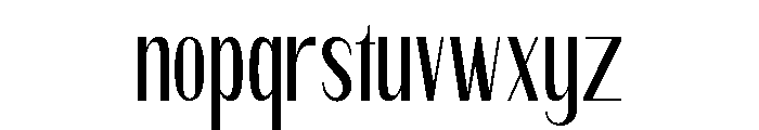 Qorvyn Extra Light Condensed Font LOWERCASE