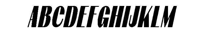 Qorvyn Med ExtraCond Ita Font UPPERCASE