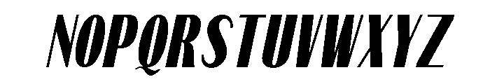 Qorvyn Med ExtraCond Ita Font UPPERCASE