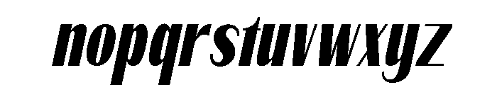 Qorvyn Med ExtraCond Ita Font LOWERCASE