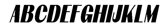 Qorvyn SemBd Cond Ita Font UPPERCASE