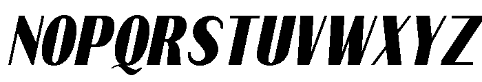 Qorvyn SemBd Cond Ita Font UPPERCASE