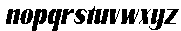 Qorvyn SemBd Cond Ita Font LOWERCASE