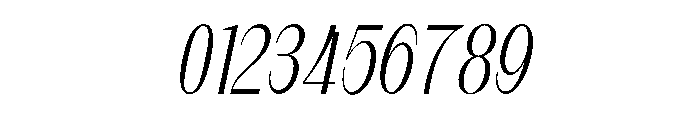 Qorvyn Thin Condensed Italic Font OTHER CHARS