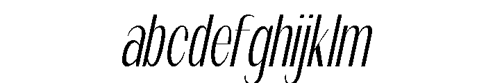 Qorvyn Thin Condensed Italic FONT