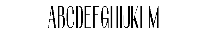 Qorvyn Thin Condensed Font UPPERCASE