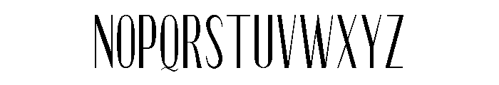 Qorvyn Thin Condensed Font UPPERCASE