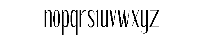 Qorvyn Thin Condensed Font LOWERCASE