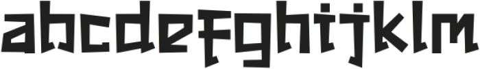 QOROSHI Regular otf (400) Font LOWERCASE