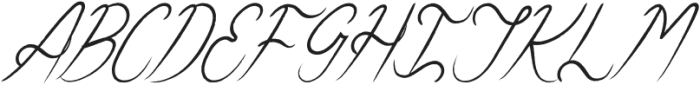 Qoally Italic otf (400) Font UPPERCASE