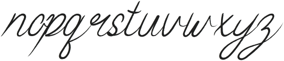 Qoally Italic otf (400) Font LOWERCASE