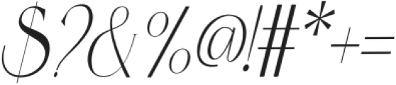 Qoency Italic otf (400) Font OTHER CHARS