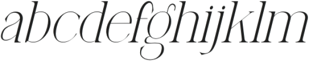 Qoency Italic otf (400) Font LOWERCASE