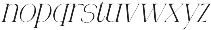 Qoency Italic otf (400) Font LOWERCASE