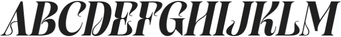 Qorina Italic otf (400) Font UPPERCASE