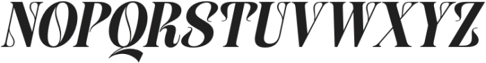 Qorina Italic otf (400) Font UPPERCASE