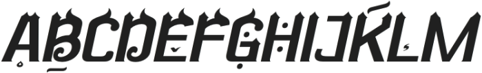 Qosydu-Regular otf (400) Font UPPERCASE