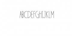 Qontreau; Modern & Elegant Typeface Font LOWERCASE