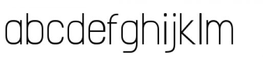 Qotho Light Condensed Font LOWERCASE