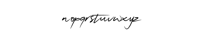 QonitaSignature Font LOWERCASE