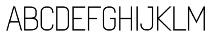 Qotho Light Condensed Font UPPERCASE