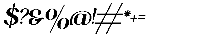 Qoncila Italic Font OTHER CHARS