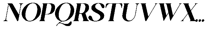 Qoncila Italic Font UPPERCASE