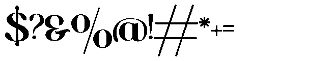 Qoncila Regular Font OTHER CHARS