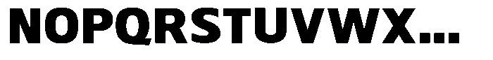 Qonora Black Font UPPERCASE