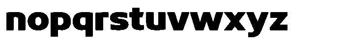 Qonora Black Font LOWERCASE
